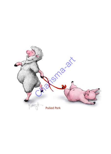 Pulled Pork Digital Painting